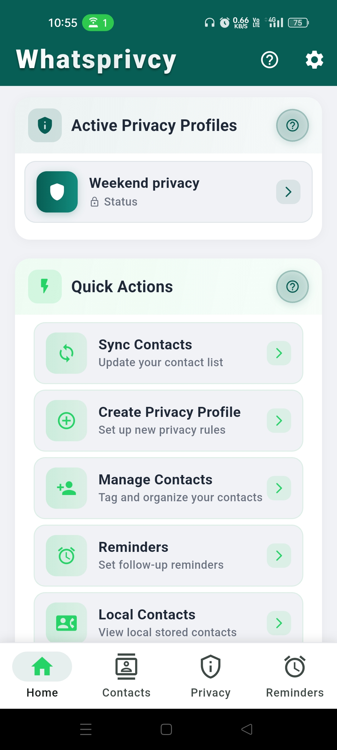 Reminders & Notifications screenshot
